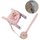 Coleira Peitoral + Guia com Bolsa de Petisco