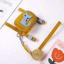 Coleira Peitoral + Guia com Bolsa de Petisco