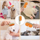 Escova a Vapor 3 em 1 para Pets – Limpa, Massageia e Hidrata a Pelagem