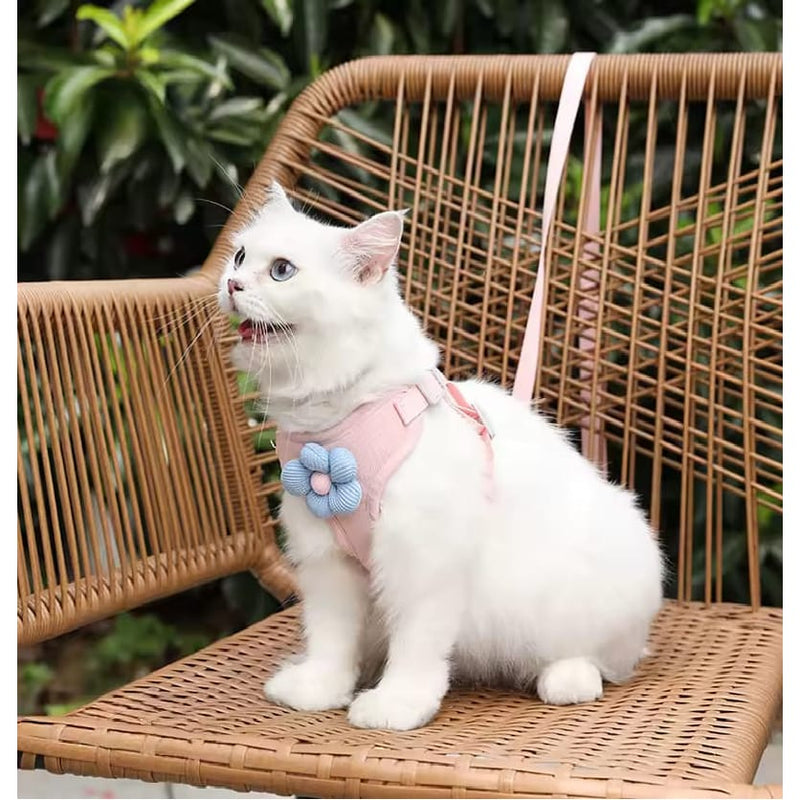 Coleira Peitoral & Guia Pet Florzinha