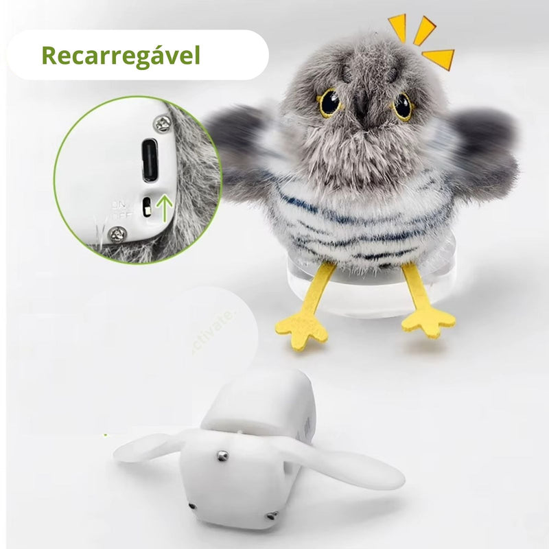 Pássaro Interativo Recarregável
