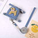 Coleira Peitoral + Guia com Bolsa de Petisco